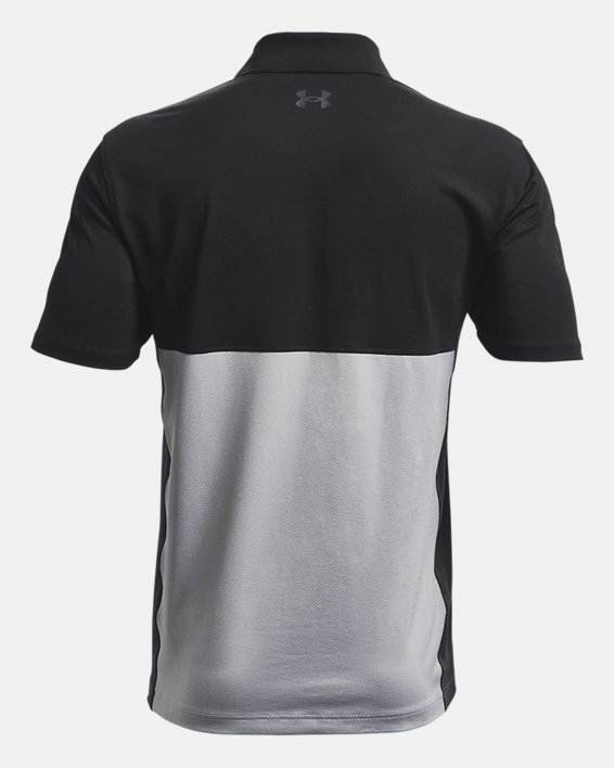 Men's UA Performance Blocked Polo in Black image number 5